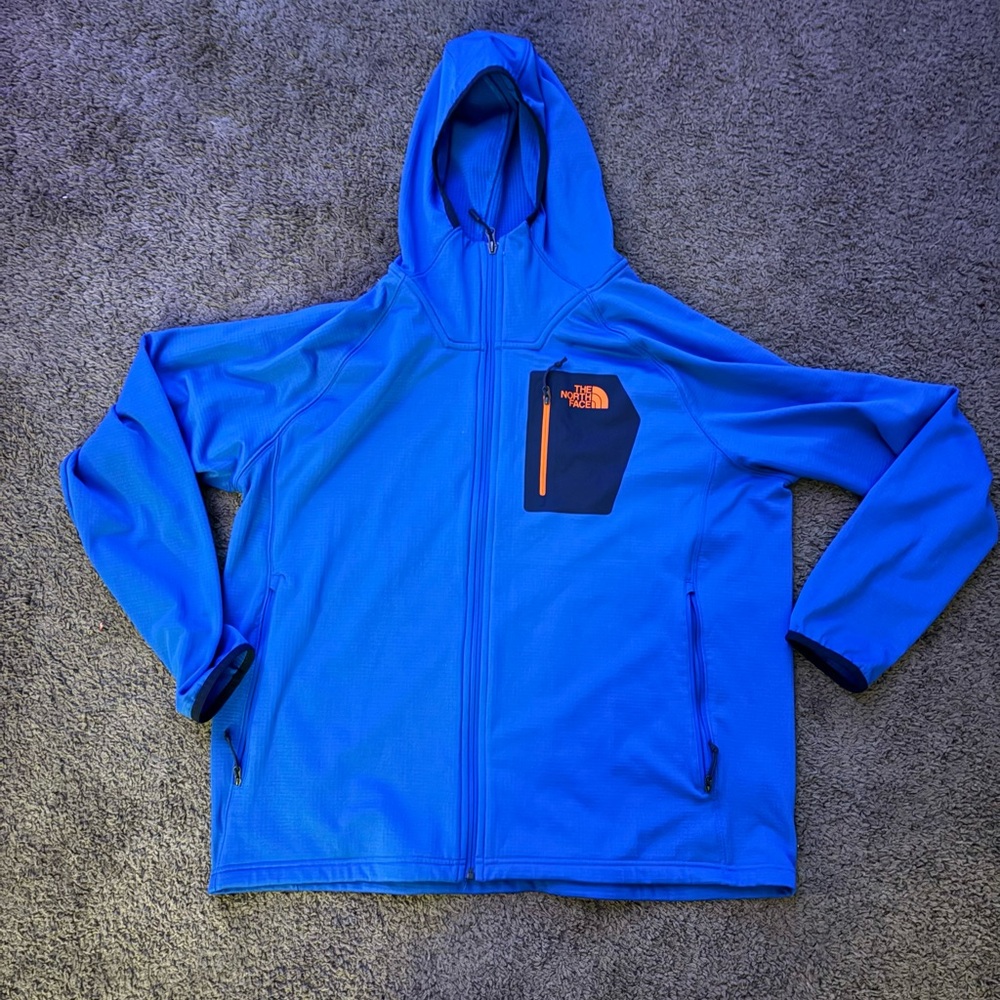 Mens The North Face Borod Hoodie Fleece Hooded Full Zip Jacket